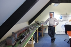 50 foot trainset controlled by smartphone goes live at firm’s offices
