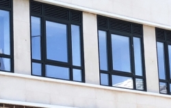 Window Ware's glazed-in louvres for commercial-to-residential conversion 