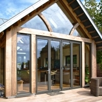 BSF70 aluminium bi-fold doors