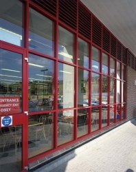 Aluminium entrance facades