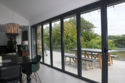 Aluminium slide and swing doors